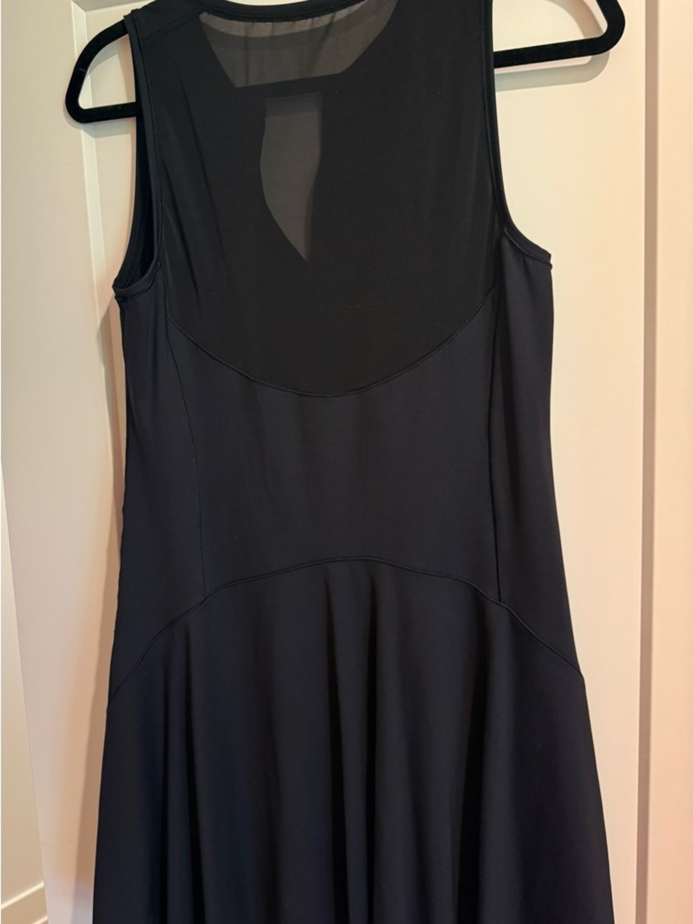 Athleta Match Point Black Sleeveless Zip-Front Active Dress - Picture 2 of 3